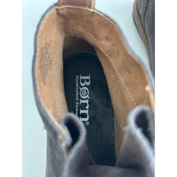 Born Temple Ankle Boots Suede and Leather Size 6.5 - Picture 6 of 9
